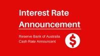 RBA Decision - No Change To Interest Rates