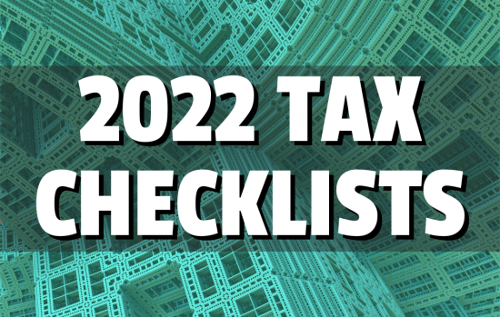  2022 Tax Checklists
